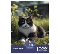 The Cat on The Grass Jigsaw Puzzles for Adults Interesting Puzzle Game 1000 Jigsaws Impossible Puzzle Home Decoration Gifts 70x50cm/1000pcs
