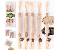 The Cat Park Silvervine Sticks for Cats 5 Pcs, Natural Catnip Cat Chew Toys for Indoor Cat Teeth Cleaning, Aggressive Chewers, Kitten Teething Matatabi Chew Stick Cat Toys, Silvervine for Cats