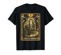 The Cat Servant Funny Lady Feline Lover Owner Humor Pet T-Shirt