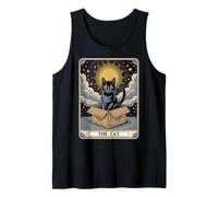 The Cat Tarot Card Cat In Box Mystic Funny Cat Tank Top