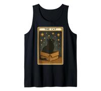 The Cat Tarot Card Mystic Cat In Box Funny Cat Tank Top