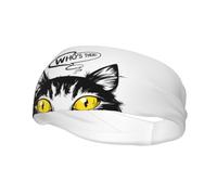 The Cat That LooksHeadbands Men Women Non Slip Wicking Sports Sweatband for Gym Basketball Yoga Hairbands