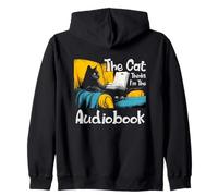 The cat thinks I'm the audiobook Zip Hoodie