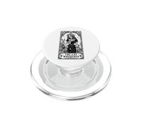The Cat Whisperer Tarot Card Skeleton PopSockets PopGrip for MagSafe