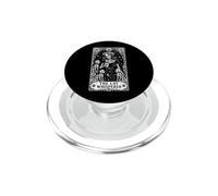 The Cat Whisperer Tarot Card Skeleton PopSockets PopGrip for MagSafe