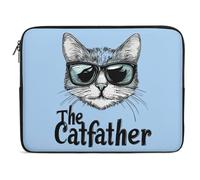 The Catfather Cat Father Dad Laptop Sleeve 10inch Travel Carrying Case Protective Portable Computer Bag
