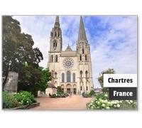 The Cathedral of Chartres, France, Fridge Magnet
