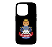 The Cats Council Has Decided Funny Stacked Cat Meme Kitten Case for iPhone 14 Pro