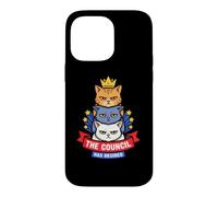 The Cats Council Has Decided Funny Stacked Cat Meme Kitten Case for iPhone 14 Pro Max
