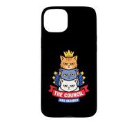 The Cats Council Has Decided Funny Stacked Cat Meme Kitten Case for iPhone 15 Plus