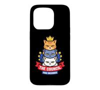 The Cats Council Has Decided Funny Stacked Cat Meme Kitten Case for iPhone 15 Pro