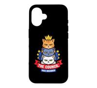 The Cats Council Has Decided Funny Stacked Cat Meme Kitten Case for iPhone 16