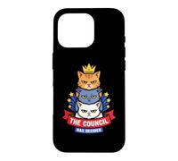 The Cats Council Has Decided Funny Stacked Cat Meme Kitten Case for iPhone 16 Pro