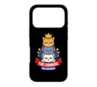 The Cats Council Has Decided Funny Stacked Cat Meme Kitten Case for iPhone 17 Pro