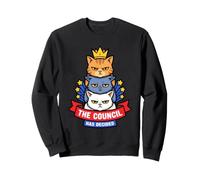 The Cats Council Has Decided Funny Stacked Cat Meme Kitten Sweatshirt