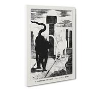 The Cats Rendezvous Vol.2 By Edouard Manet Classic Painting Canvas Wall Art Print Ready to Hang, Framed Picture for Living Room Bedroom Home Office Décor, 30x20 Inch (76x50 cm)
