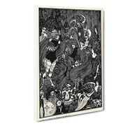 The Cave Of Spleen By Aubrey Beardsley Canvas Print | Gallery Wrapped 30mm Frame Wall Art | 30x20 inches | Ready to Hang | Classic Picture | Living Room Bedroom Lounge Office