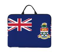 the Cayman Islands Flag Print 14in Laptop Case Sleeve Bag, Portable Handle for Business Trip, Commuting, Fits Notebook & Tablet