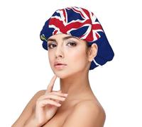 the Cayman Islands Flag Women's Satin Sleep Bonnet Shower Caps, Silky Night Cap Hair Bonnet, Elastic Slouchy Bed Hat