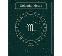 The Celestial Book - Scorpio (Deep Emerald) | 7.5" × 9.25" | 120 Lined Pages: Elegant Deep Emerald Scorpio Zodiac Notebook - 120 Lined Pages, Premium B&W Interior, Matte Cover