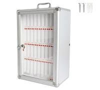 The Cell Phone Lock Cabinet is expertly crafted to enhance the organization of your mobile devices, keys, and personal items. With clearly labeled slots, this phone organizer simplifies the