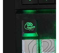 The Celly Plug Meme Frog Backlit Keycap Set - Custom kecaps for Cherry MX Mechanical Keyboard, SA Profile, R4 Keycaps, Translucent Backlight, PC Gaming Gifts, Personalized Keycap (Frog/Escape Key)