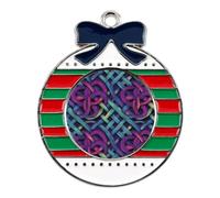 The Celtic Knotwork Pattern Christmas Tree Ornaments Decor Circular