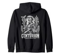The Centurion Command Through Steel Roman Warrior Zip Hoodie