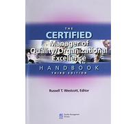 The Certified Manager of Quality/Organizational Excellence Handbook