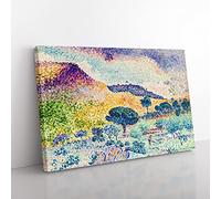 The Chain Of The Moors By Henri Edmond Cross Classic Painting Canvas Wall Art Print Ready to Hang, Framed Picture for Living Room Bedroom Home Office Décor, 60x40 cm (24x16 Inch)
