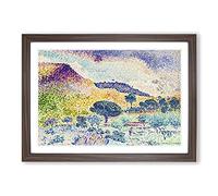 The Chain of The Moors by Henri-Edmond Cross Framed Print | A2 Walnut Framed Wall Art | Ready to Hang | Modern Religious Picture | Living Room Bedroom Lounge Office