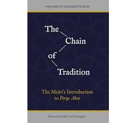 The Chain of Tradition: The Meiri's Introduction to Pirqe Abot