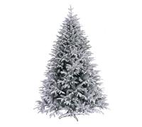 The Chair Cover Company 8Ft Snowy Green Snow Tipped Effect Hinged Full Artificial Christmas Tree 1598 Branch Tips