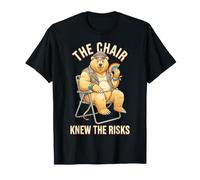 The Chair Knew Risks Gay Bear Pride Funny LGBTQ Humor Flag T-Shirt