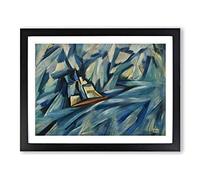 The Chalupa By Amadeo De Souza Cardoso Classic Painting Framed Print | A3 Black Framed Wall Art | Ready to Hang | Classic Historical Picture | Living Room Bedroom Lounge Office