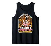 The Chaos is Worth It Goat Mom Tank Top