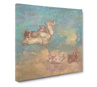 The Chariot Of Apollo by Odilon Redon Canvas Print | Gallery Wrapped 30mm Frame Wall Art | 14x14 inches | Ready to Hang | Classic Picture | Living Room Bedroom Lounge Office