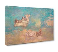 The Chariot Of Apollo By Odilon Redon Canvas Print | Gallery Wrapped 30mm Frame Wall Art | 30x20 inches | Ready to Hang | Classic Picture | Living Room Bedroom Lounge Office