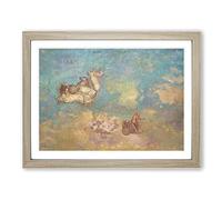 The Chariot Of Apollo By Odilon Redon Classic Painting Framed Print | A2 Oak Framed Wall Art | Ready to Hang | Classic Historical Picture | Living Room Bedroom Lounge Office