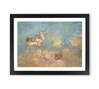 The Chariot Of Apollo By Odilon Redon Classic Painting Framed Print | A3 Black Framed Wall Art | Ready to Hang | Classic Historical Picture | Living Room Bedroom Lounge Office