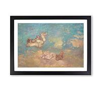 The Chariot of Apollo by Odilon Redon Framed Print | A2 Black Framed Wall Art | Ready to Hang | Modern Nature Picture | Living Room Bedroom Lounge Office