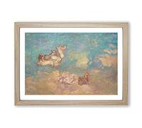 The Chariot of Apollo by Odilon Redon Framed Print | A2 Oak Framed Wall Art | Ready to Hang | Modern Nature Picture | Living Room Bedroom Lounge Office