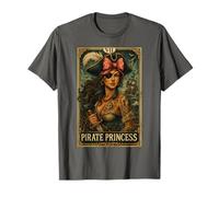 The Chariot - Pirate Princess Tarot Card VII Halloween Girls T-Shirt