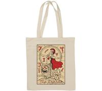 The Chariot Tarot Card Art Natural Cotton Tote Bag White