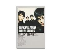 The Charlatans Tellin’ StoriesThe Charlatans Tellin’ Stories Poster Vintage Wall Art Canvas Aesthetic Posters Music And Movies Decor Painting for Living Room Bed Room 12x18inch(30x45cm) Unframe-style