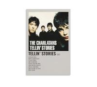 The Charlatans Tellin’ StoriesThe Charlatans Tellin’ Stories Poster Wall Art Canvas Cover Aesthetic Vintage Poster Decorative Painting for Living Room Bed Room 12x18inch(30x45cm) Unframe-style
