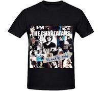 The Charlatans Us and Us Only Tour 80S Men T-Shirt Black Unisex Graphic Tee L