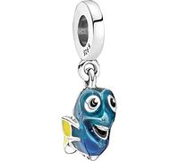 The Charmery Blue Tang Character Dangle Charm 925 Sterling Silver Pendant Charm Compatible with Pandora Charms,and Many Other UK Charm Bracelets