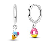 The Charmery Donut and Ice Cream Sweet Treat Sterling Silver 925 Earings