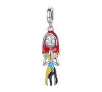The Charmery Nightmare Before Christmas Sally Charm 925 Sterling Silver Pendant Charm Compatible with Pandora Charms,and Many Other UK Charm Bracelets.